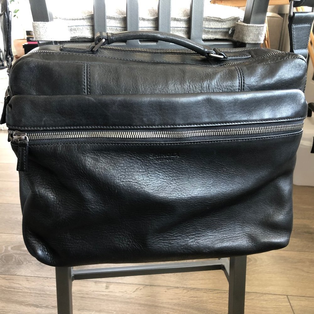 Shinola Detroit-Softsided Leather Briefcase (NEW)